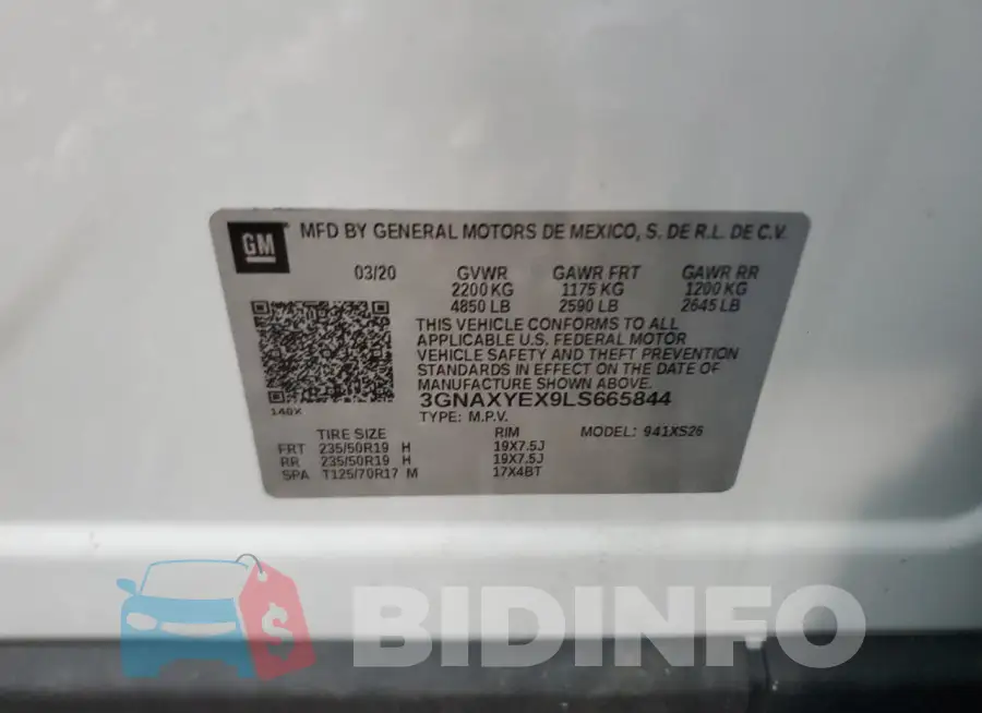 3GNAXYEX9LS665844 Photo# 13