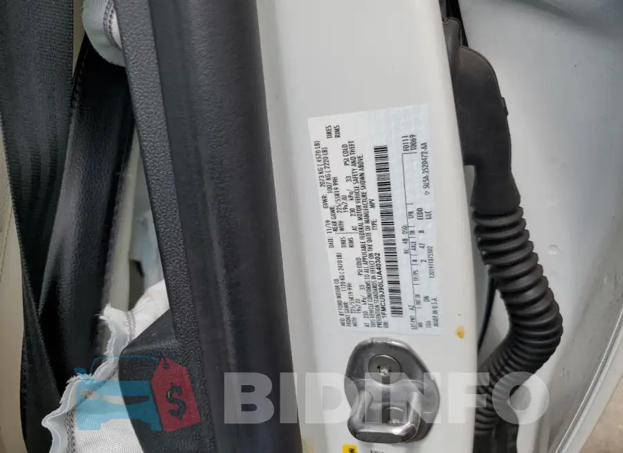1FMCU9J90LUA40302 Photo# 12