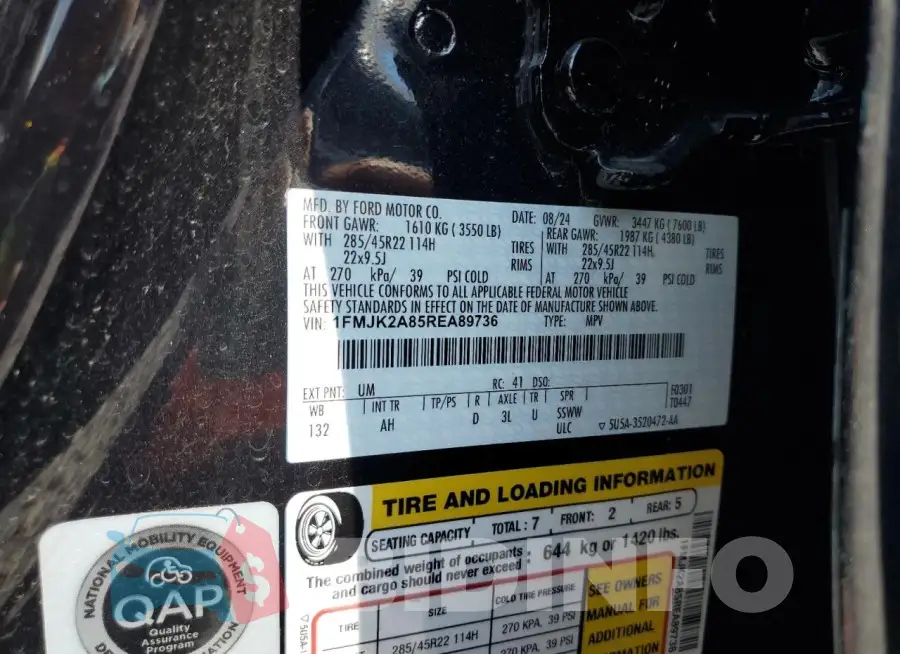1FMJK2A85REA89736 Photo# 13