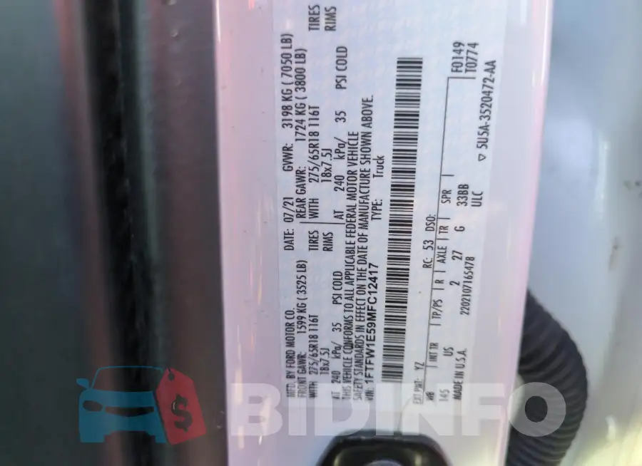 1FTFW1E59MFC12417 Photo# 12