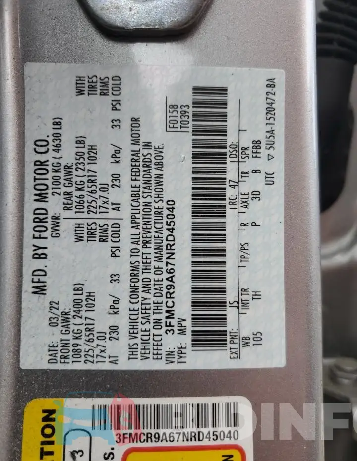 3FMCR9A67NRD45040 Photo# 13