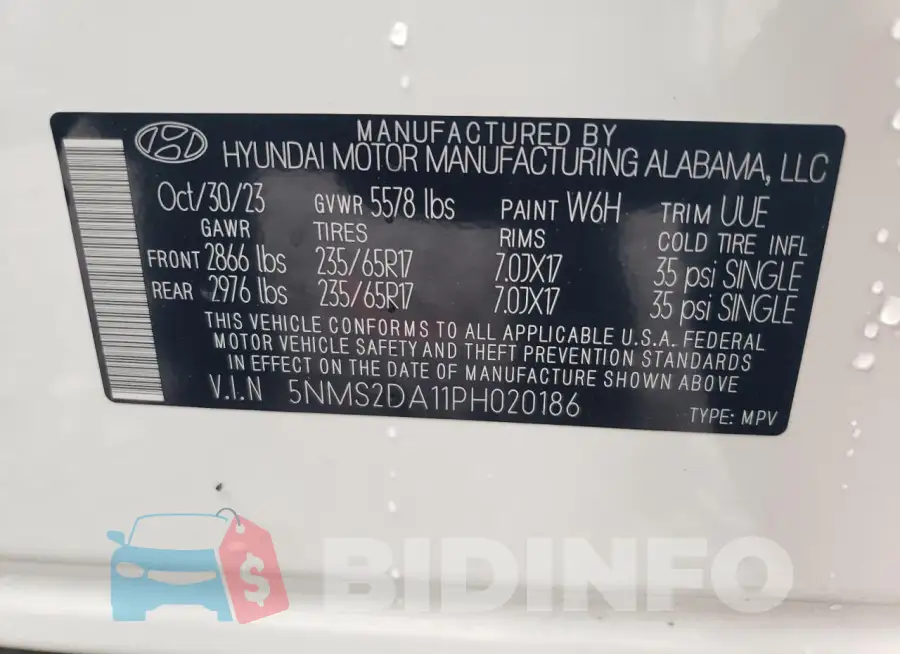5NMS2DA11PH020186 Photo# 12
