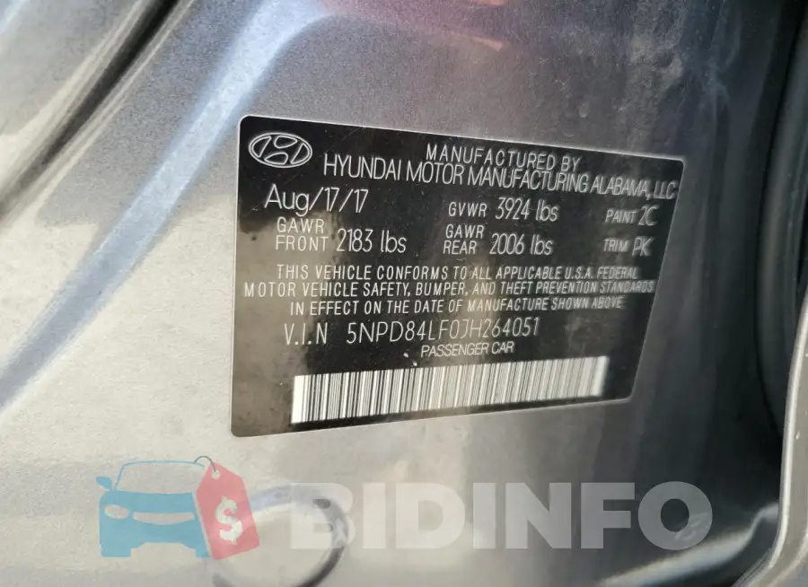 5NPD84LF0JH264051 Photo# 12