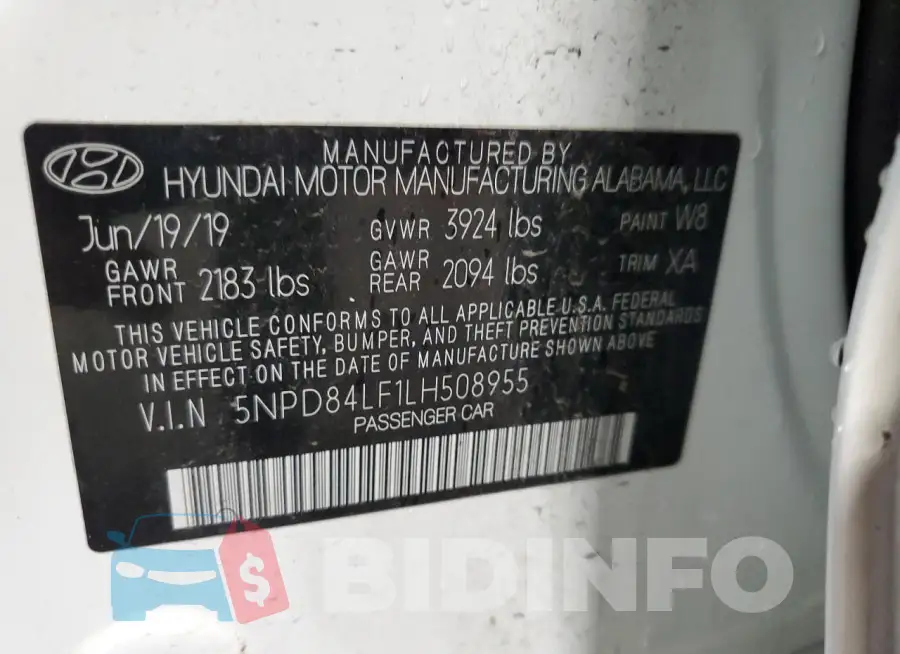 5NPD84LF1LH508955 Photo# 13