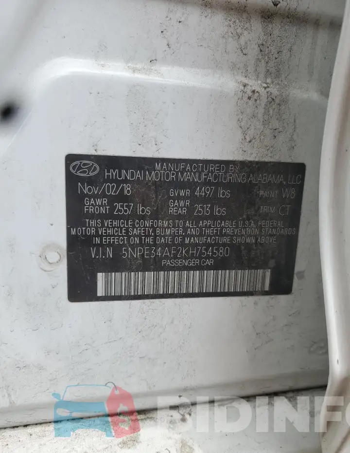 5NPE34AF2KH754580 Photo# 12