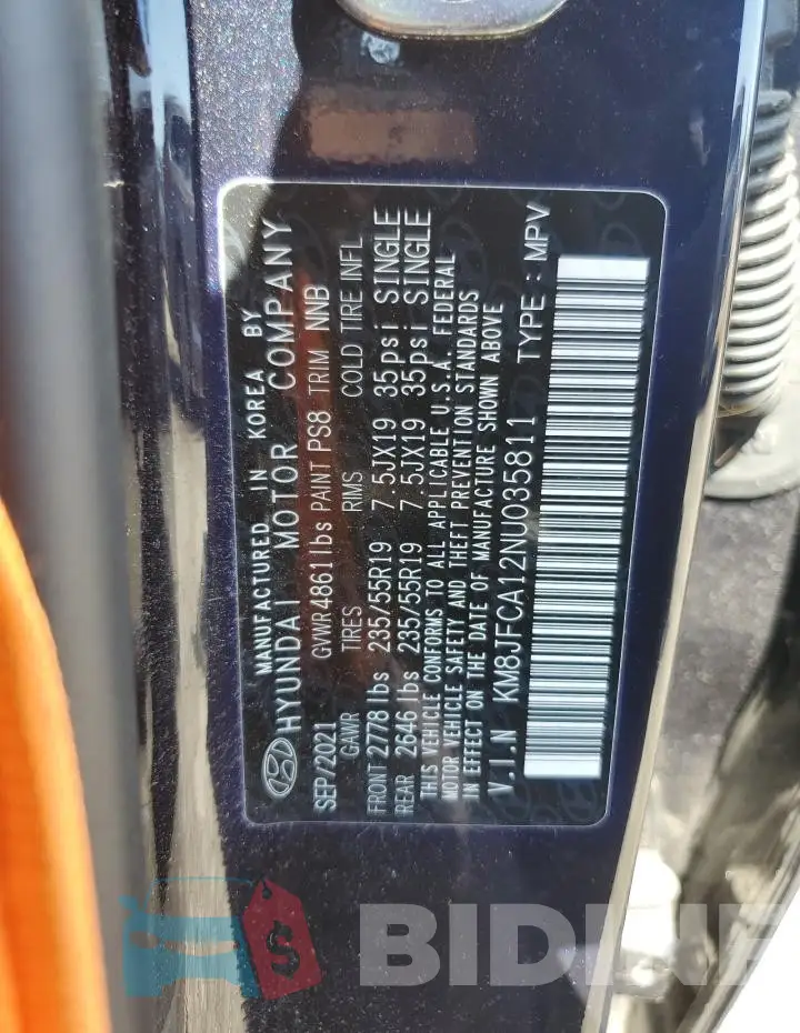 KM8JFCA12NU035811 Photo# 13
