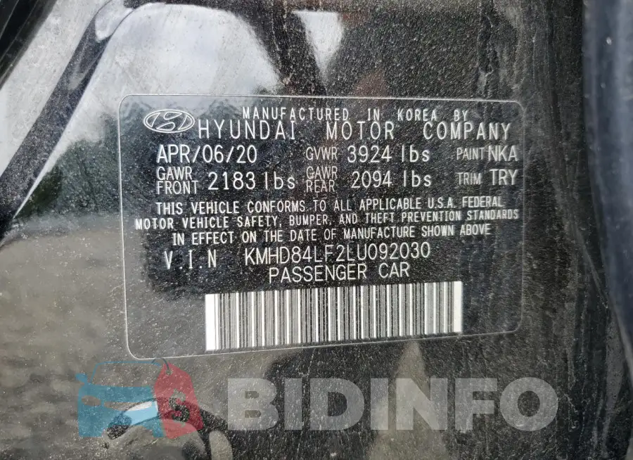 KMHD84LF2LU092030 Photo# 13
