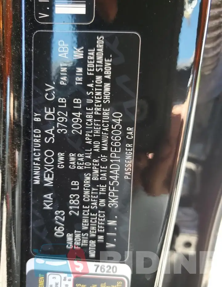 3KPF54AD1PE660540 Photo# 13
