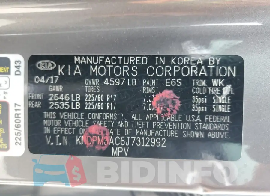 KNDPM3AC6J7312992 Photo# 12