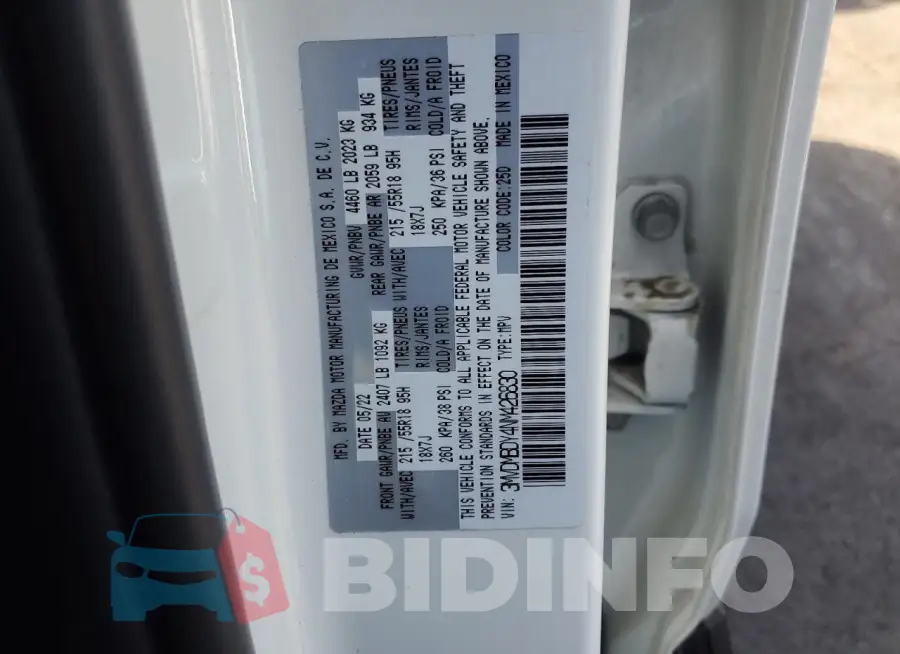 3MVDMBDY4NM426830 Photo# 12