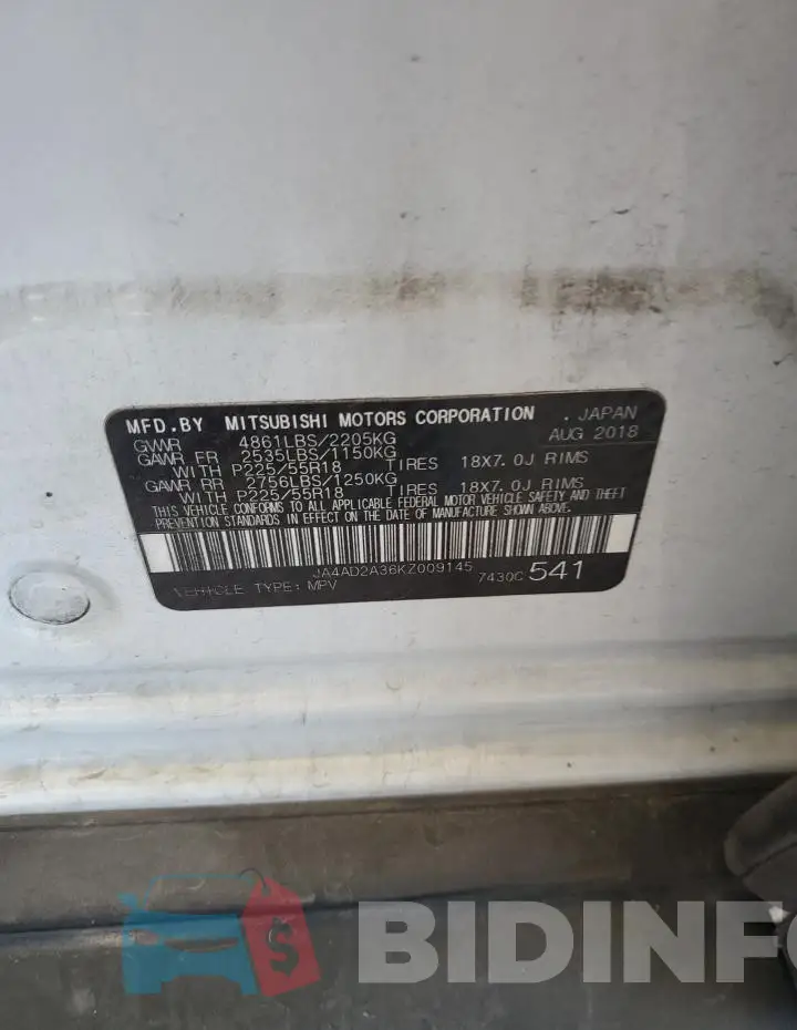 JA4AD2A36KZ009145 Photo# 12