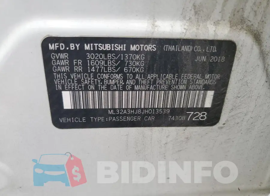 ML32A3HJ8JH013539 Photo# 12