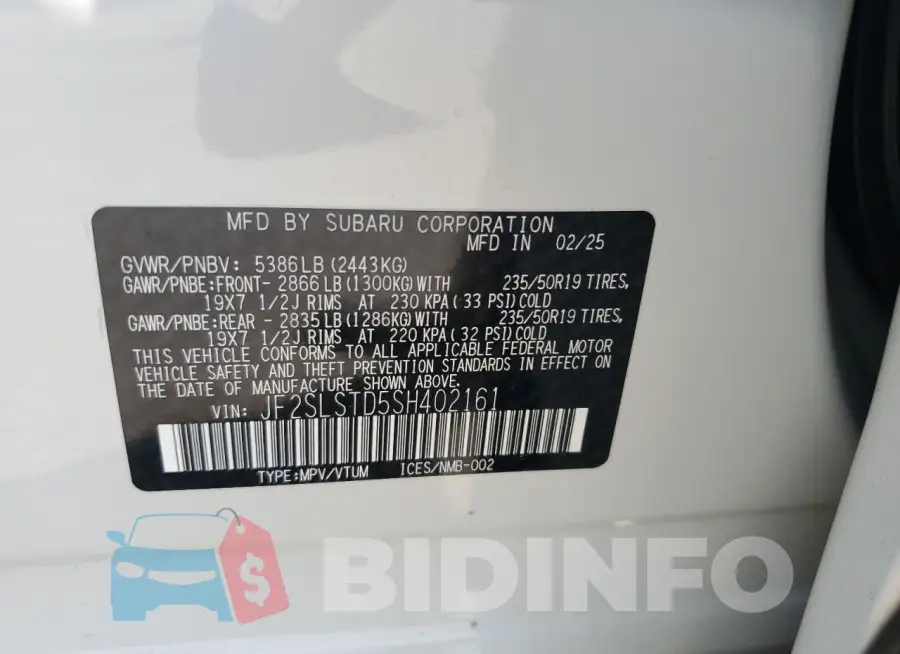 JF2SLSTD5SH402161 Photo# 13