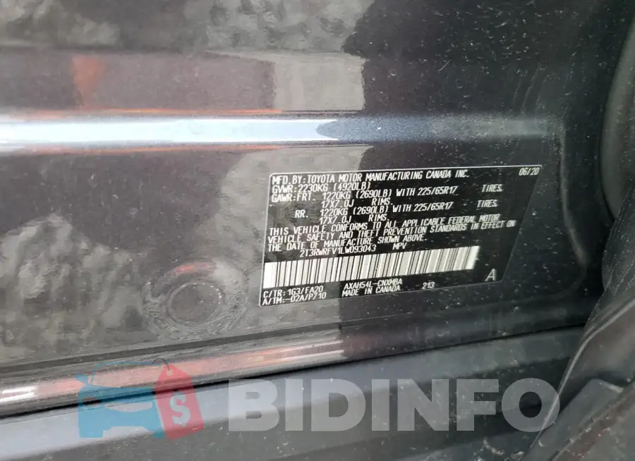 2T3RWRFV1LW093043 Photo# 13