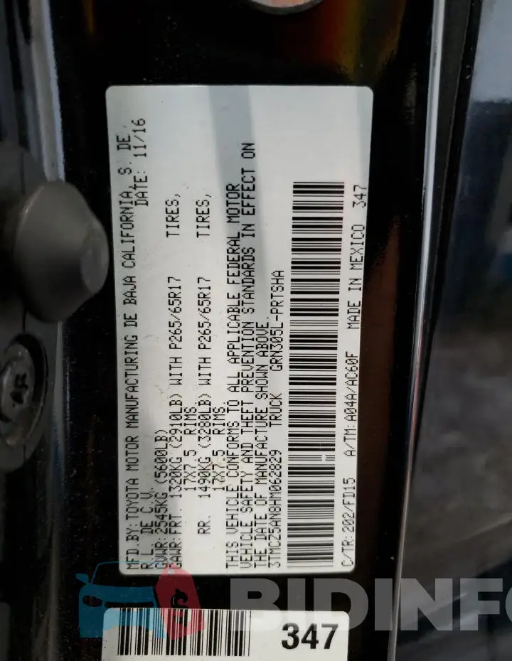 3TMCZ5AN8HM062829 Photo# 12