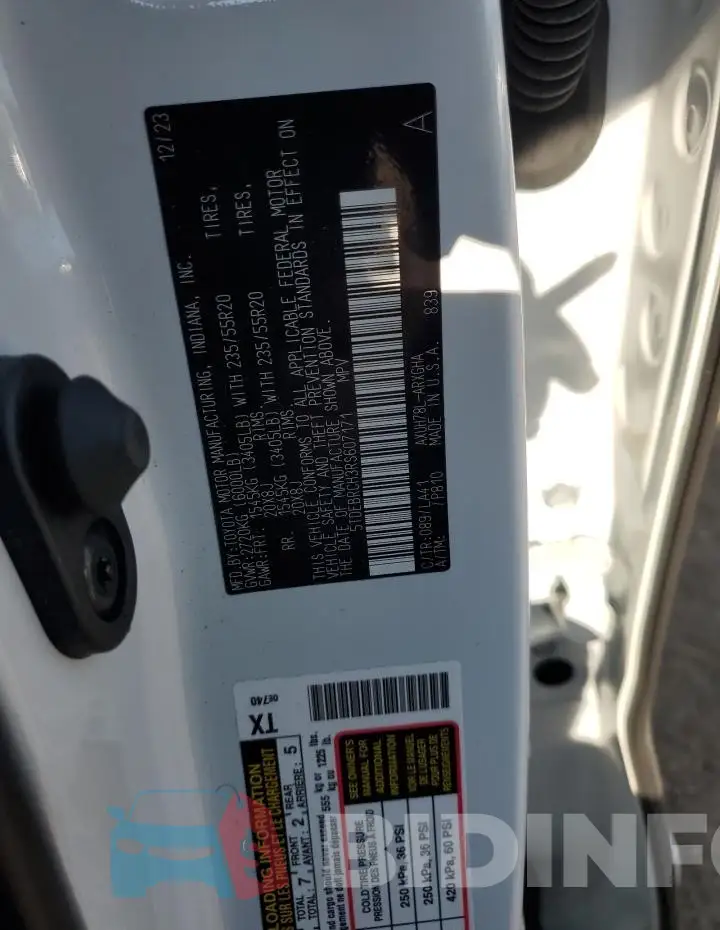 5TDEBRCH3RS607171 Photo# 13