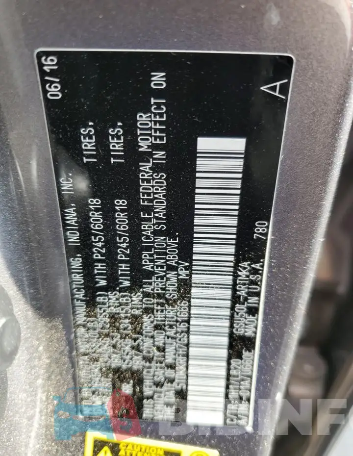 5TDKKRFH7GS161666 Photo# 13