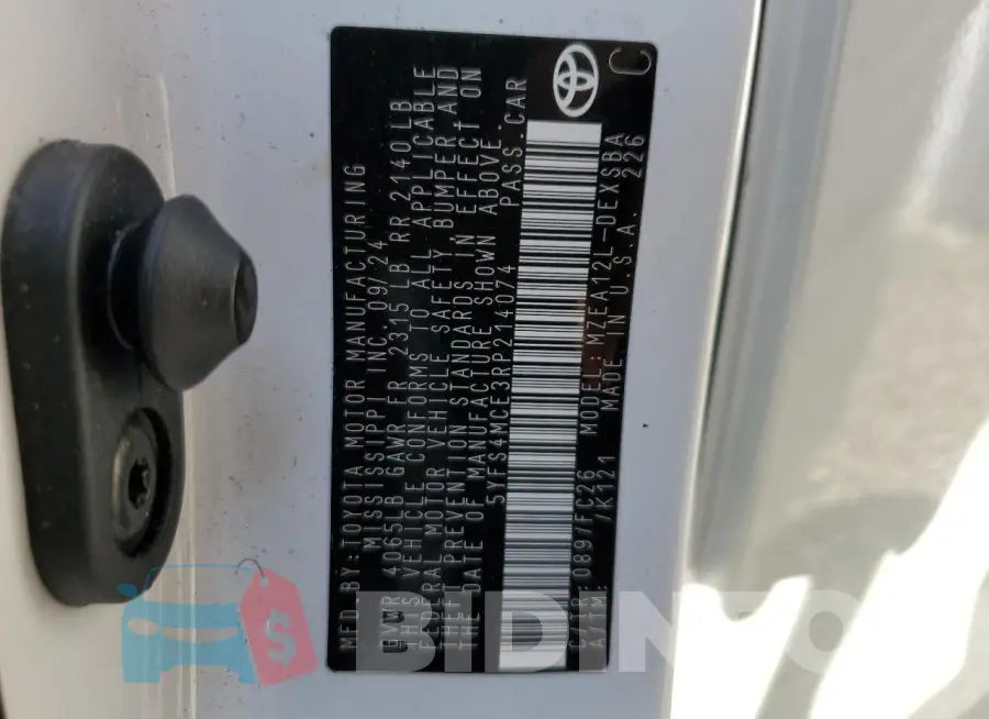 5YFS4MCE3RP214074 Photo# 13