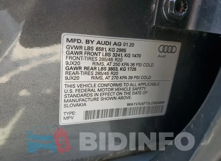 WA1VXAF73LD004899 Photo# 13
