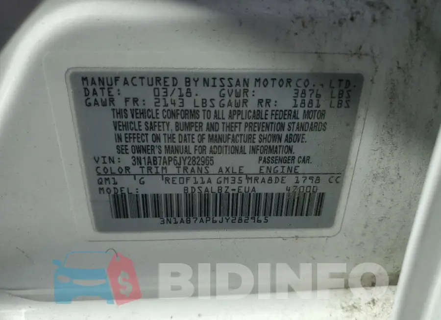 3N1AB7AP6JY282965 Photo# 12