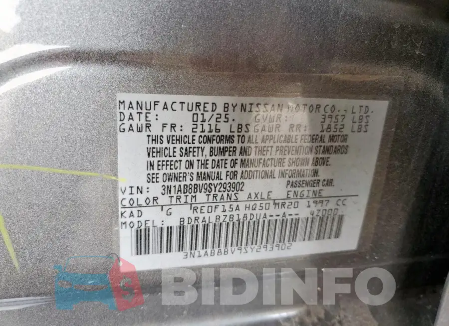 3N1AB8BV9SY293902 Photo# 13