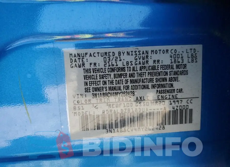 3N1AB8CV4MY262428 Photo# 12