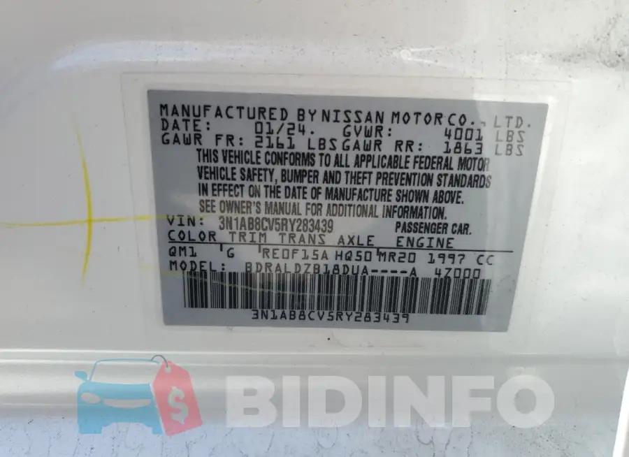 3N1AB8CV5RY283439 Photo# 12