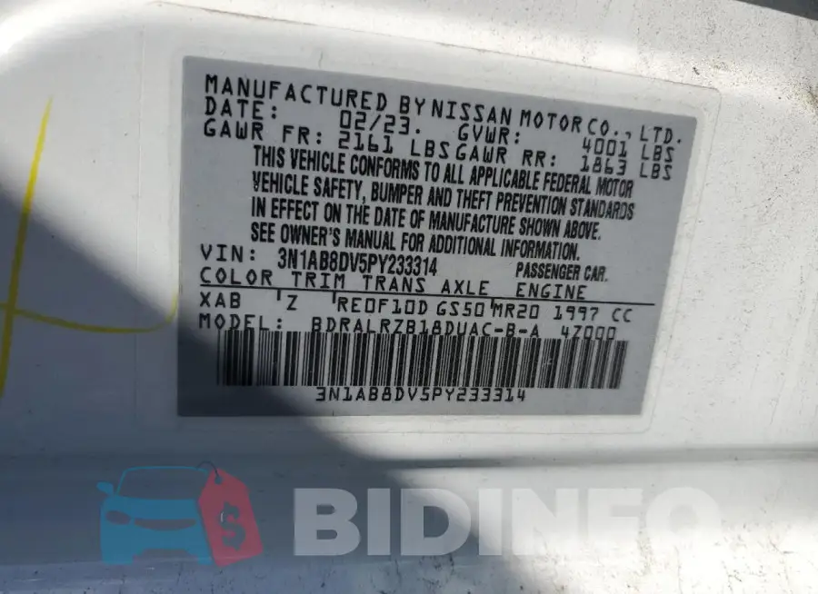 3N1AB8DV5PY233314 Photo# 12