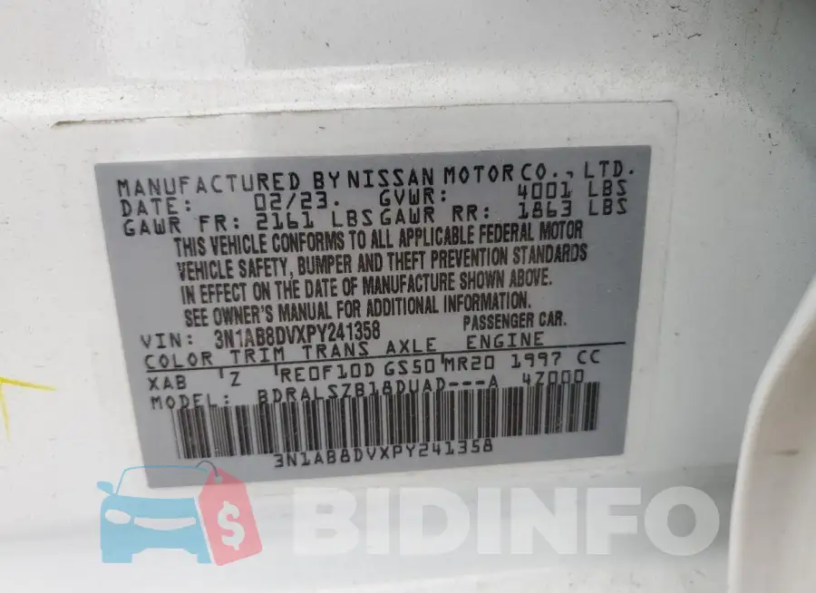 3N1AB8DVXPY241358 Photo# 12