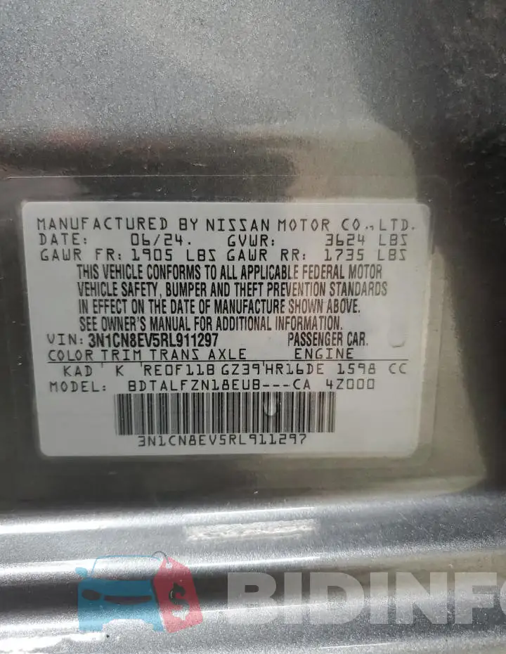 3N1CN8EV5RL911297 Photo# 12