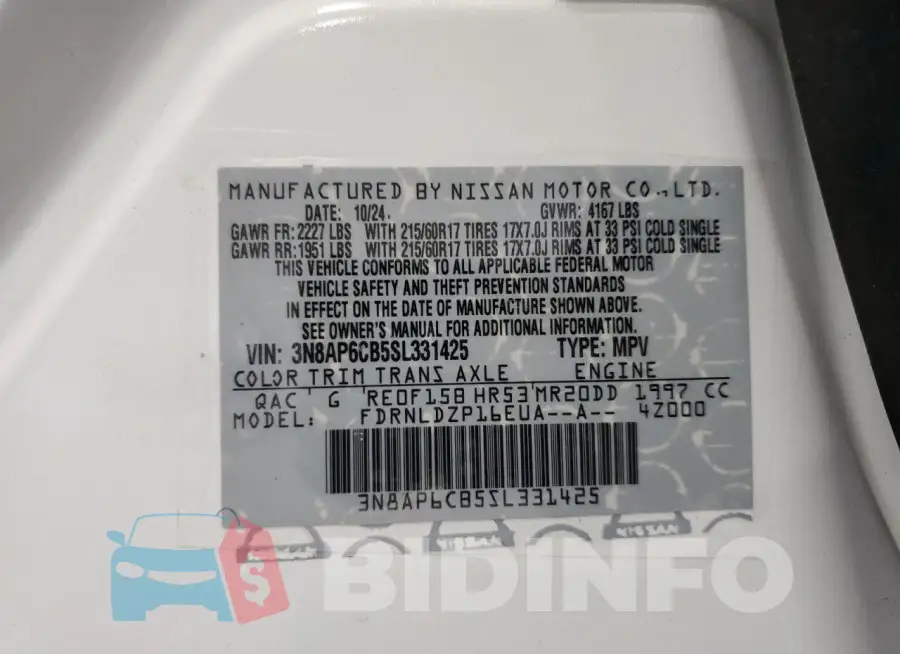 3N8AP6CB5SL331425 Photo# 14