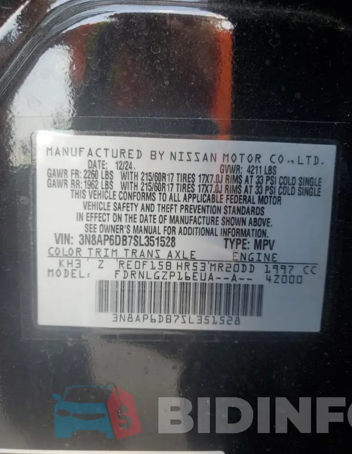 3N8AP6DB7SL351528 Photo# 14