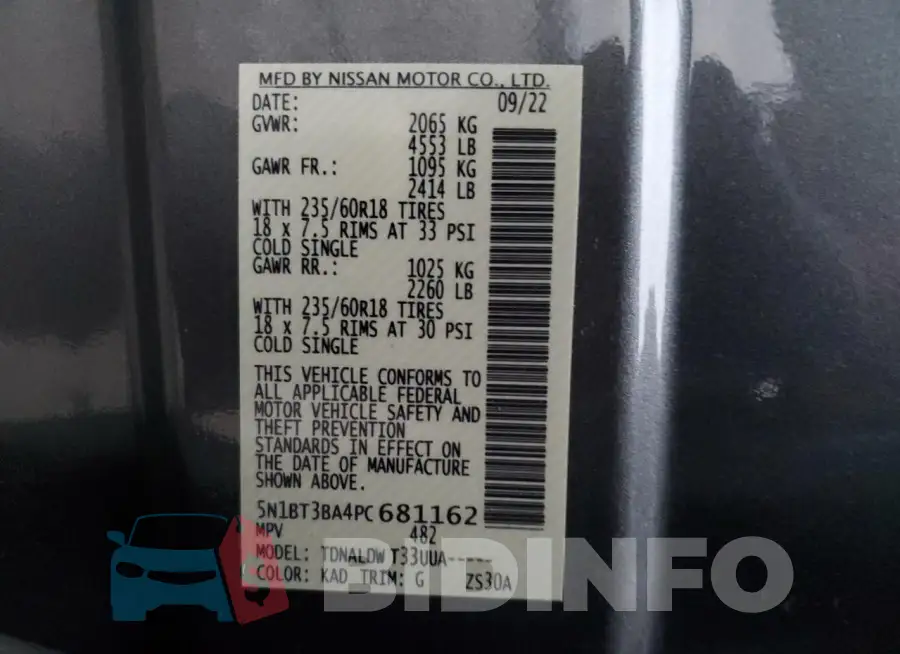 5N1BT3BA4PC681162 Photo# 12