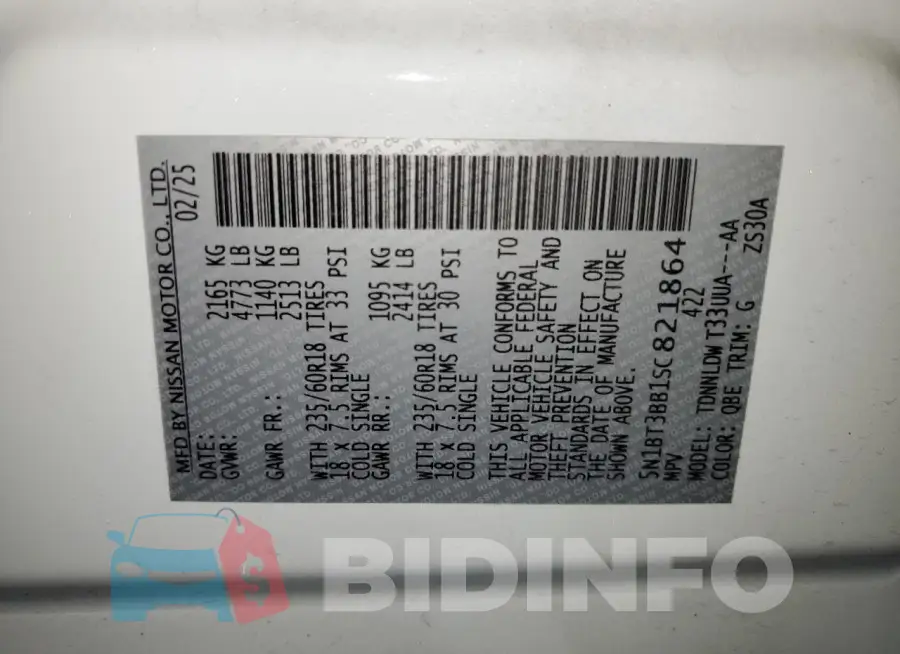 5N1BT3BB1SC821864 Photo# 13