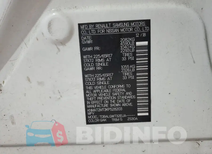 KNMAT2MT3KP528203 Photo# 13