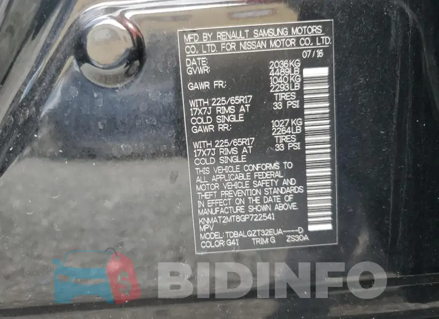 KNMAT2MT8GP722541 Photo# 13