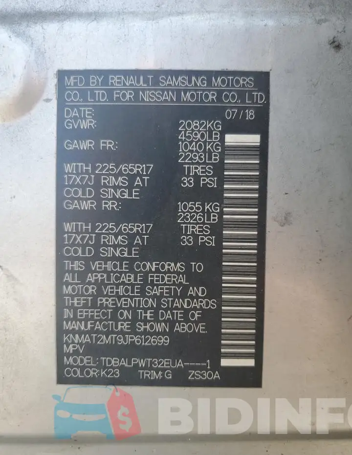 KNMAT2MT9JP612699 Photo# 13