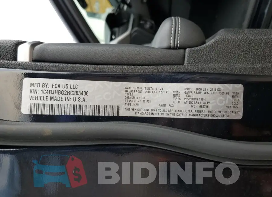1C4RJHBG2RC263406 Photo# 13