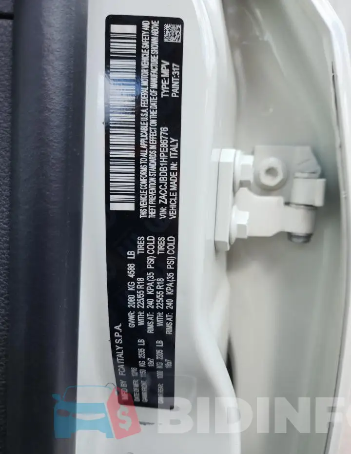 ZACCJBDB1HPE86776 Photo# 12