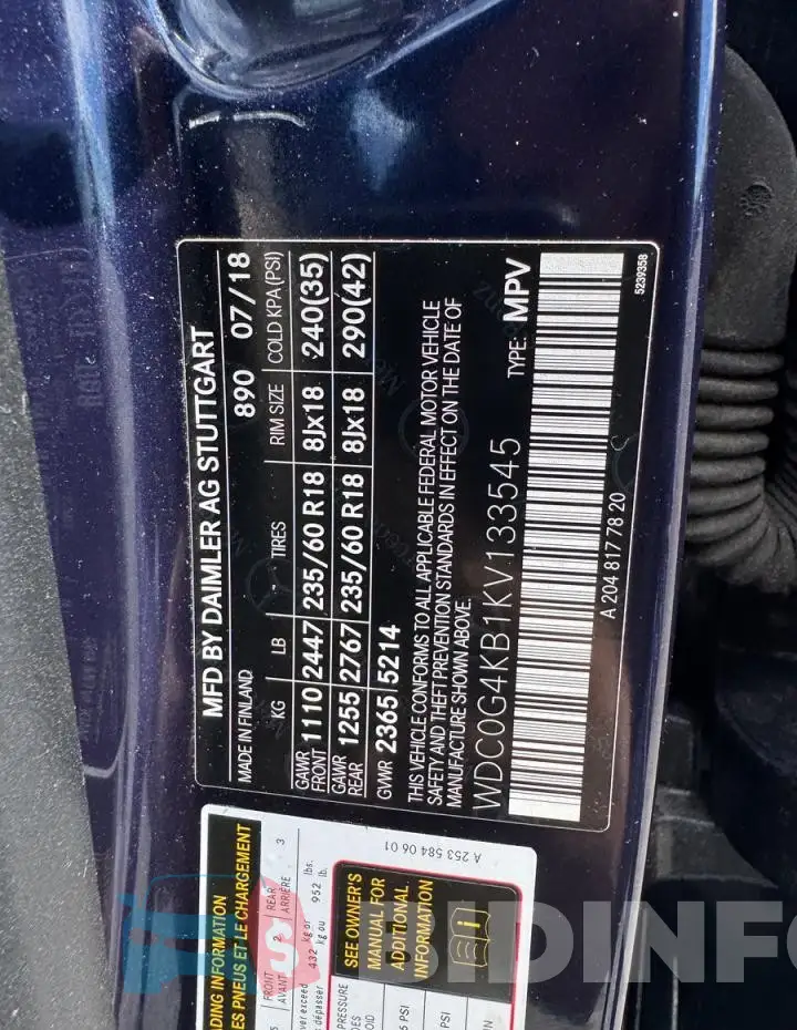 WDC0G4KB1KV133545 Photo# 10