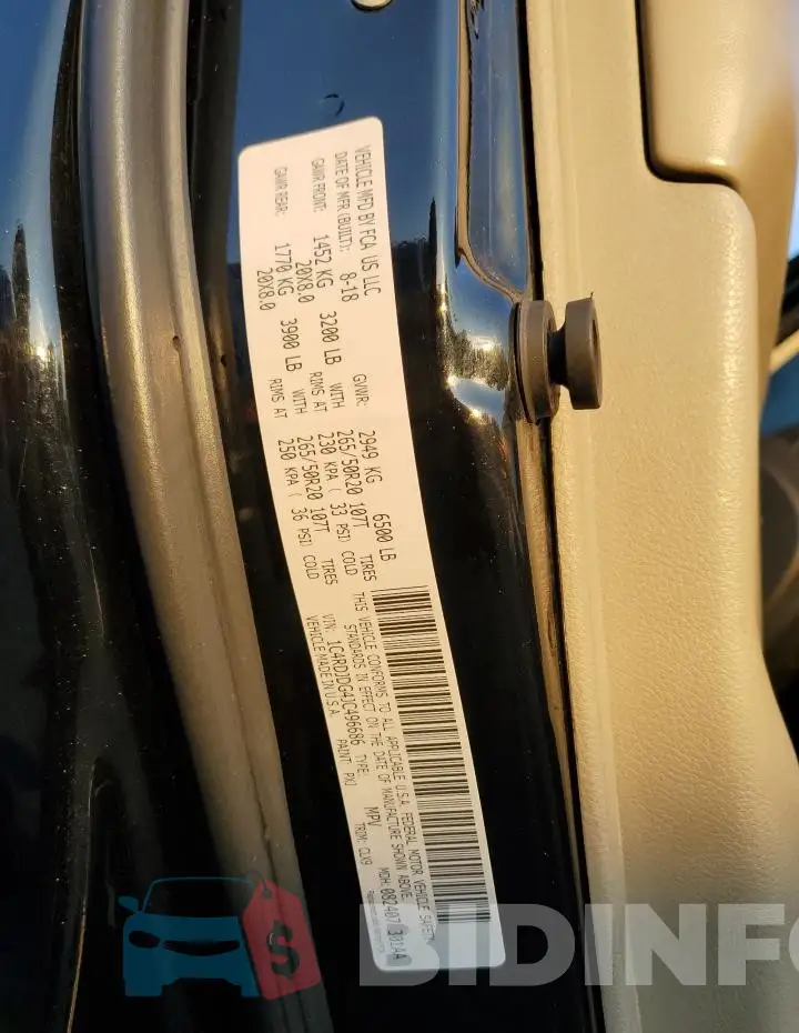 1C4RDJDG4JC496686 Photo# 13