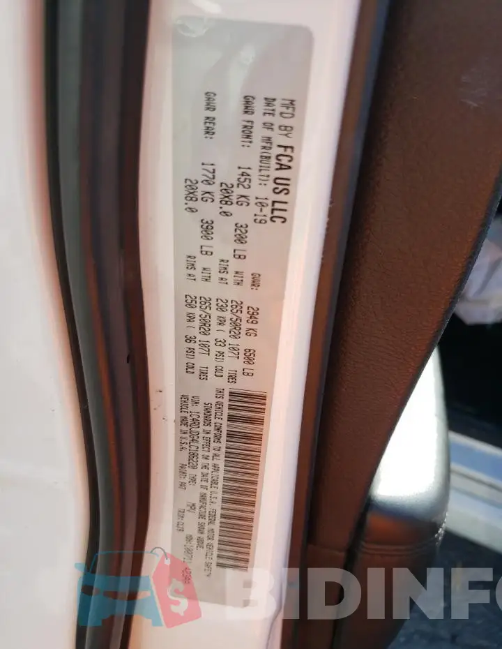 1C4RDJDG4LC186220 Photo# 12
