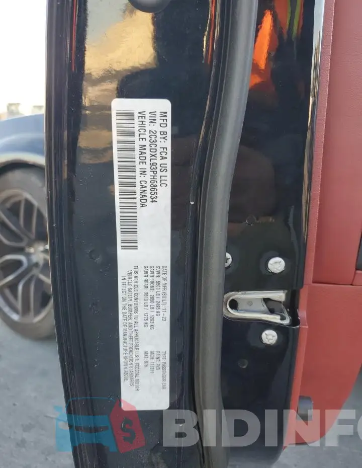 2C3CDXL93PH686534 Photo# 12