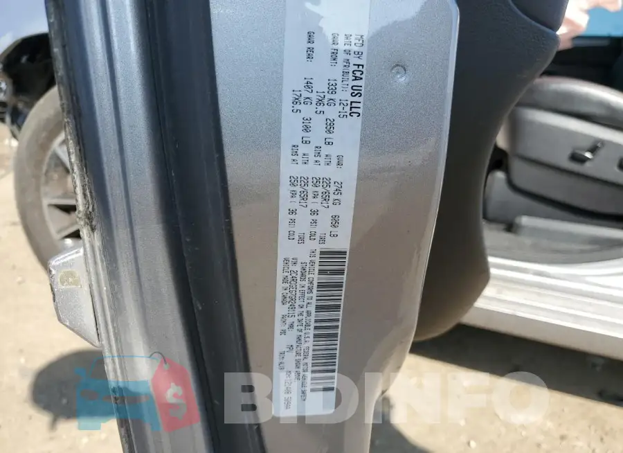 2C4RDGEG7GR249115 Photo# 13