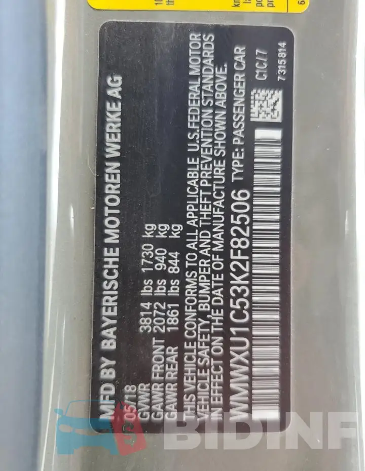 WMWXU1C53K2F82506 Photo# 12
