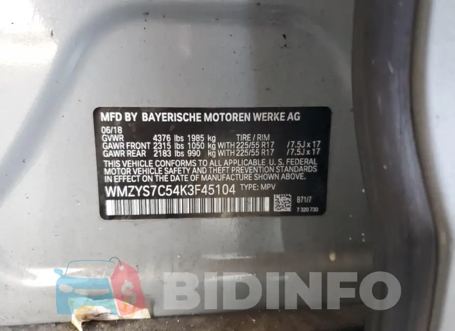 WMZYS7C54K3F45104 Photo# 13