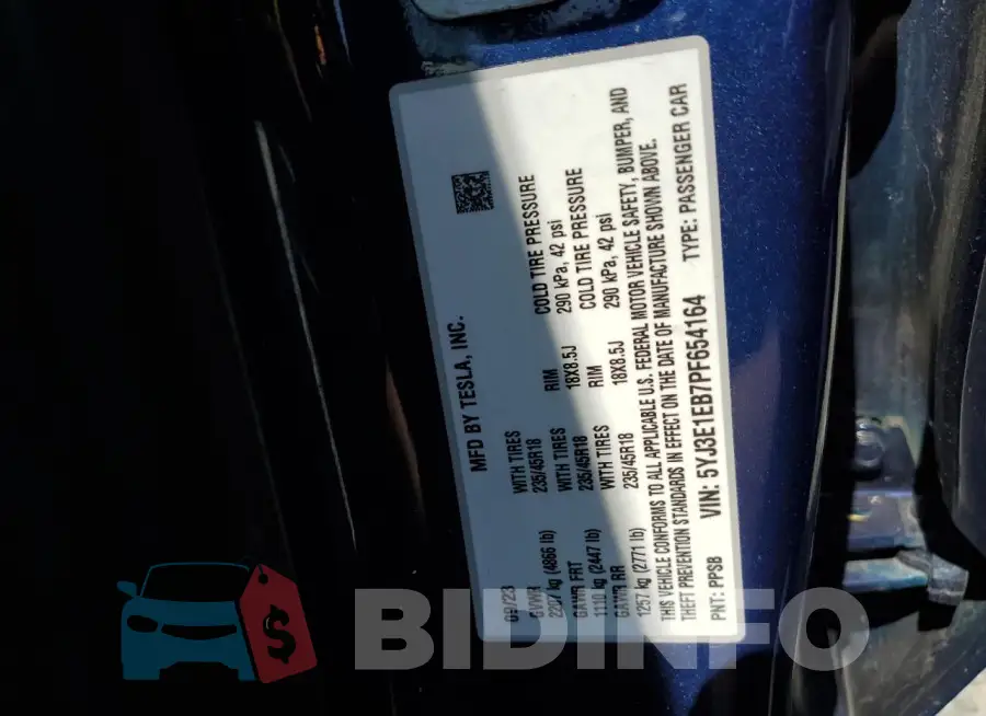 5YJ3E1EB7PF654164 Photo# 12
