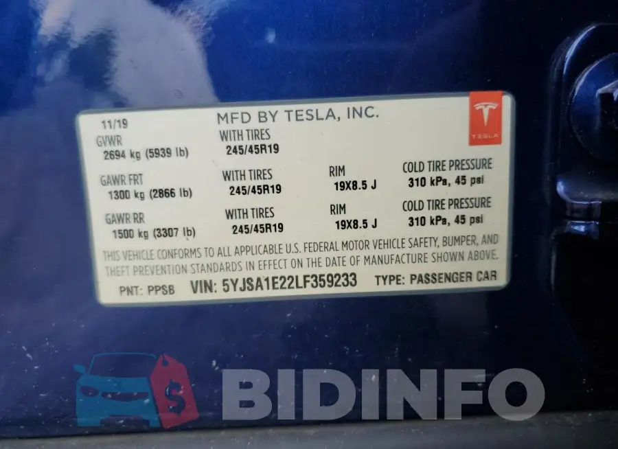 5YJSA1E22LF359233 Photo# 13