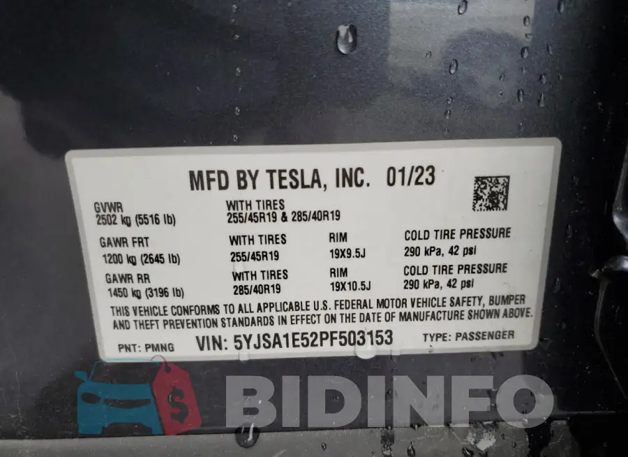5YJSA1E52PF503153 Photo# 12
