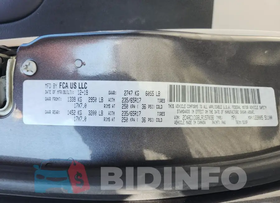 2C4RC1DG6LR157036 Photo# 14